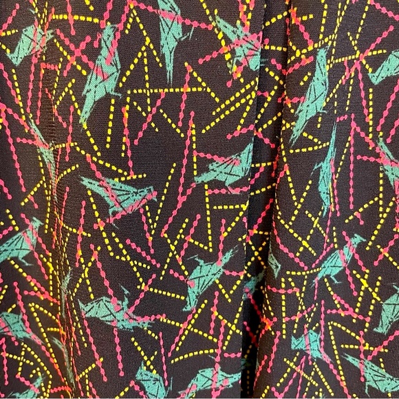 LuLaRoe Madison A-Line Skirt Black Women’s Small - Picture 4 of 8